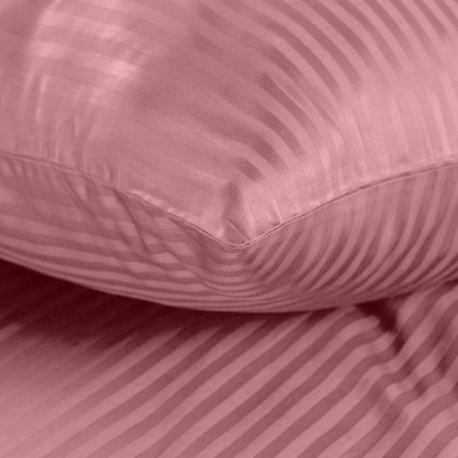 Posteľné obliečky damaškové VERA ružový prúžok